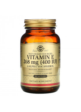 Solgar, Vitamin E, Naturally Sourced, 268 mg (400 IU), 100 Softgels