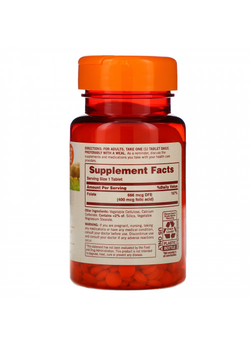 Sundown Naturals, Folate, 666 mcg DFE, 350 Tablets