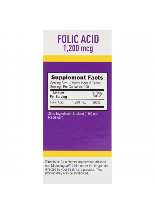 Superior Source, Folic Acid, 1,200 mcg, 100 Tablets