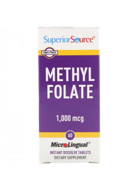 Superior Source, Methyl Folate, 1,000 mcg, 60 Tablets