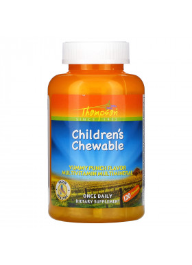 Thompson, Children's Chewable, Yummy Punch, 120 Chewables