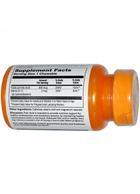 Thompson, Folic Acid, Plus B-12, 800 mcg, 30 Tablets