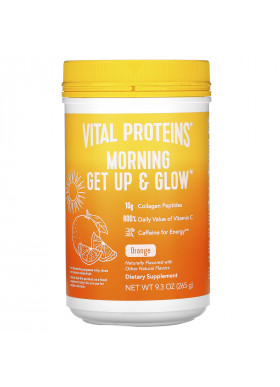 Vital Proteins, Morning Get Up & Glow, Orange , 9.3 oz (265 g)