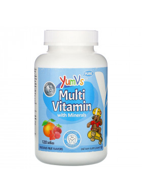 YumV's, Multi Vitamin with Minerals, Delicious Fruit Flavors, 120 Jellies