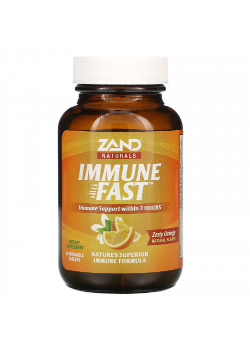 Zand, Immune Fast, Zesty Orange, 30 Chewable Tablets