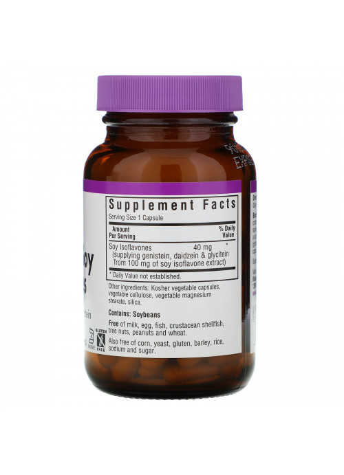Bluebonnet Nutrition, Non-GMO Soy Isoflavones, 60 Vcaps