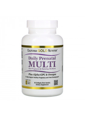 California Gold Nutrition, Prenatal Multi for Pregnant & Nursing Mothers, 60 Fish Gelatin Softgels
