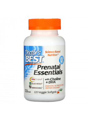 Doctor's Best, Prenatal Essentials with Choline & DHA, 120 Veggie Softgels