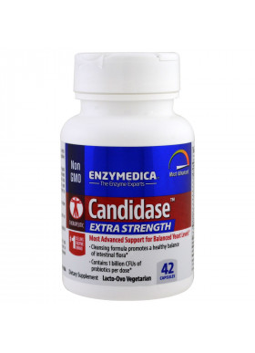 Enzymedica, Candidase, Extra Strength, 42 Capsules