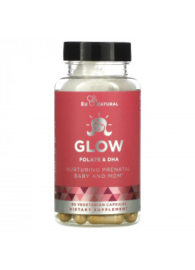 Eu Natural, Glow, Folate & DHA, 60 Vegetarian Capsules