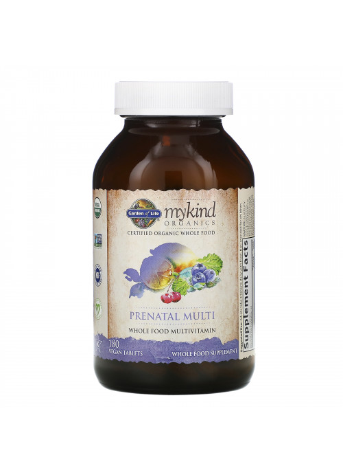 Garden of Life, MyKind Organics, Prenatal Multi, 180 Vegan Tablets
