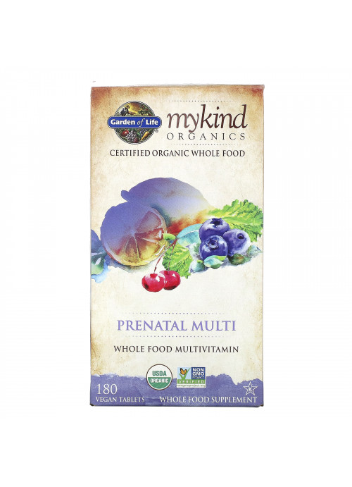 Garden of Life, MyKind Organics, Prenatal Multi, 180 Vegan Tablets