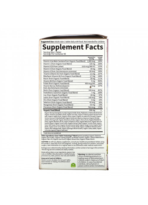 Garden of Life, MyKind Organics, Prenatal Once Daily, 90 Vegan Tablets