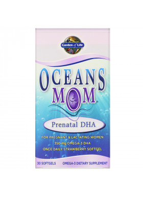 Garden of Life, Oceans Mom, Prenatal DHA, Strawberry, 30 Softgels