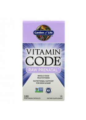 Garden of Life, Vitamin Code, RAW prenatal, 180 Vegetarian Capsules