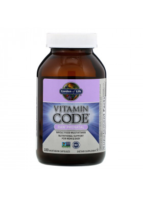 Garden of Life, Vitamin Code, RAW prenatal, 180 Vegetarian Capsules