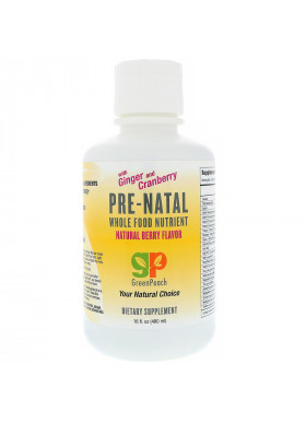 GreenPeach, Pre-Natal, Whole Food Nutrient, Natural Berry Flavor, 16 fl oz (480 ml)