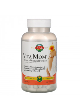 KAL, Vita Mom, Advanced Prenatal Formula, 180 Tablets