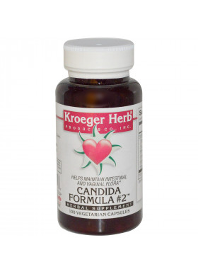 Kroeger Herb Co, Candida Formula #2, 100 Vegetarian Capsules