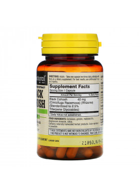 Mason Natural, Black Cohosh, Standardized Extract, 60 Capsules
