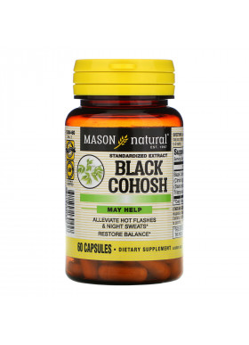 Mason Natural, Black Cohosh, Standardized Extract, 60 Capsules