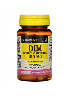 Mason Natural, DIM Diindolylmethane, 100 mg, 60 Capsules