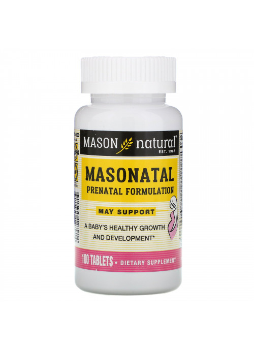 Mason Natural, Masonatal Prenatal Formulation, 100 Tablets