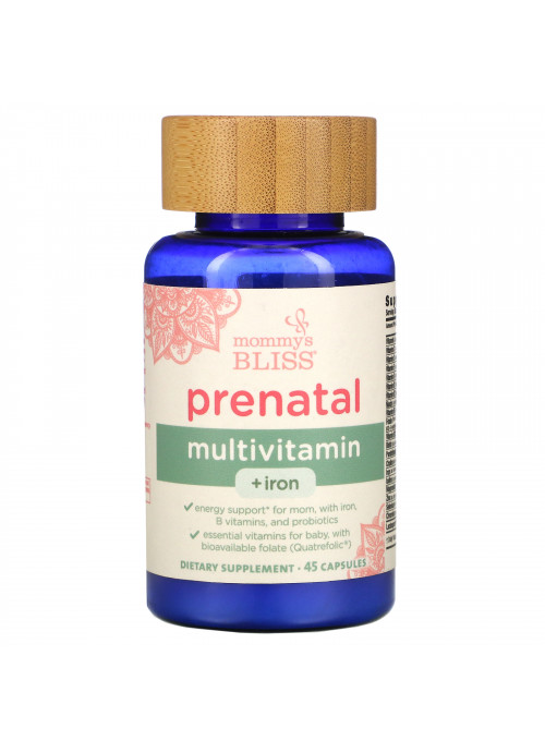Mommy's Bliss, Prenatal Multivitamin + Iron, 45 Capsules