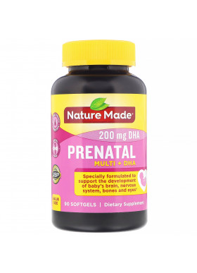 Nature Made, Prenatal Multi + DHA, 90 Softgels