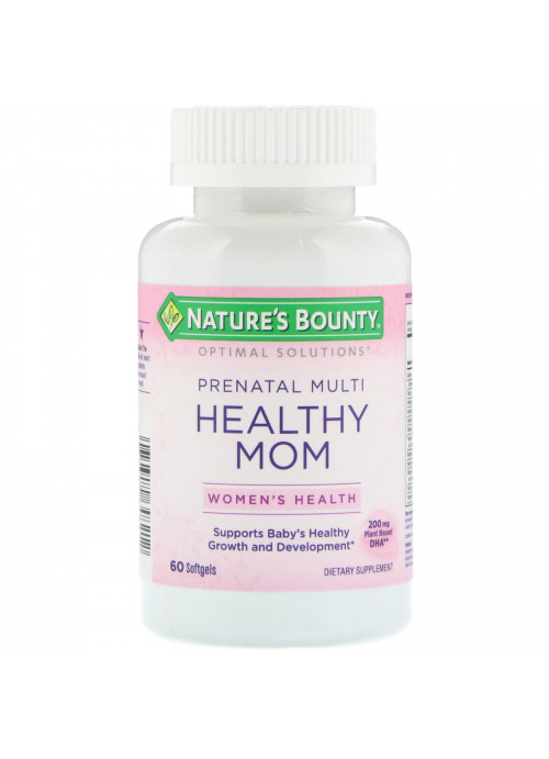 Nature's Bounty, Optimal Solutions, Healthy Mom Prenatal Multi, 60 Softgels