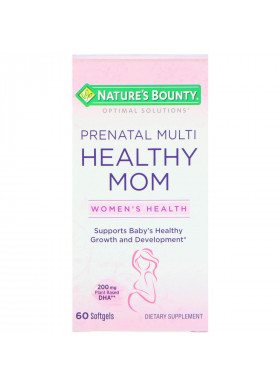 Nature's Bounty, Optimal Solutions, Healthy Mom Prenatal Multi, 60 Softgels