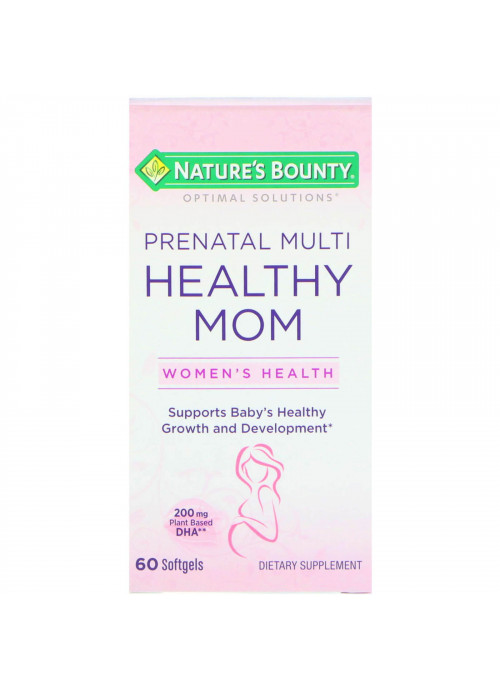 Nature's Bounty, Optimal Solutions, Healthy Mom Prenatal Multi, 60 Softgels
