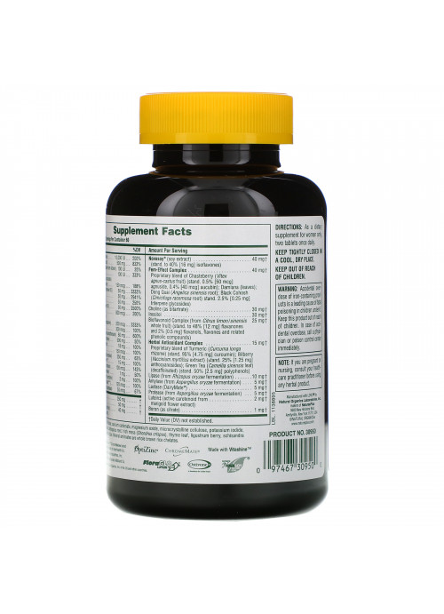 Nature's Plus, Source of Life, Women, Multi-Vitamin and Mineral Supplement with Whole Food Concentrates, 120 Tablets