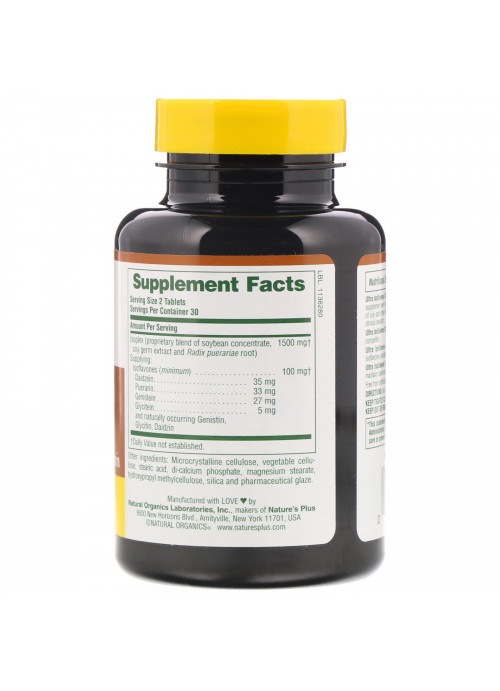 Nature's Plus, Ultra Isoflavone 100, 60 Vegetarian Tablets