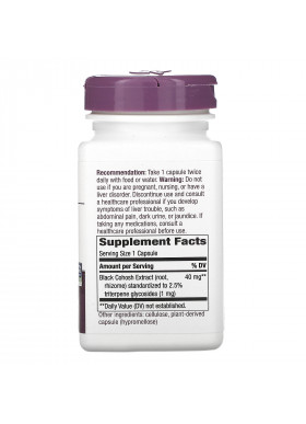 Nature's Way, Black Cohosh, 40 mg, 120 Vegan Capsules