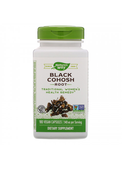 Nature's Way, Black Cohosh Root, 540 mg, 180 Vegan Capsules