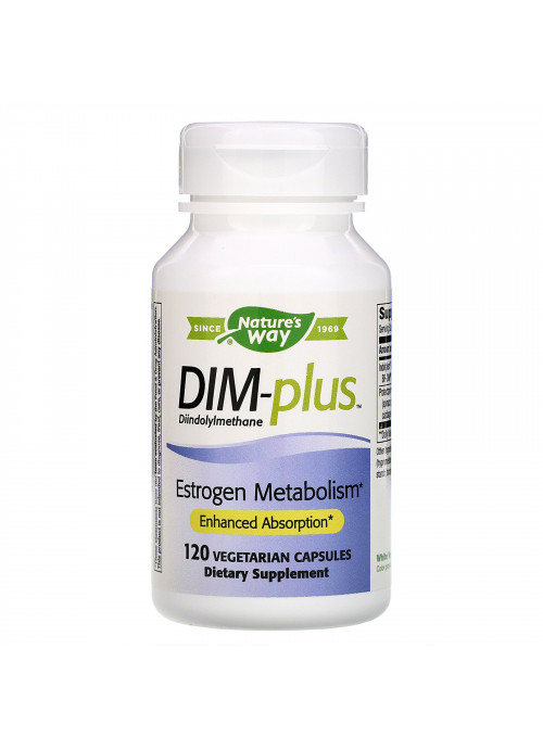 Nature's Way, DIM-plus, Estrogen Metabolism, 120 Vegetarian Capsules