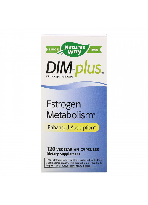 Nature's Way, DIM-plus, Estrogen Metabolism, 120 Vegetarian Capsules