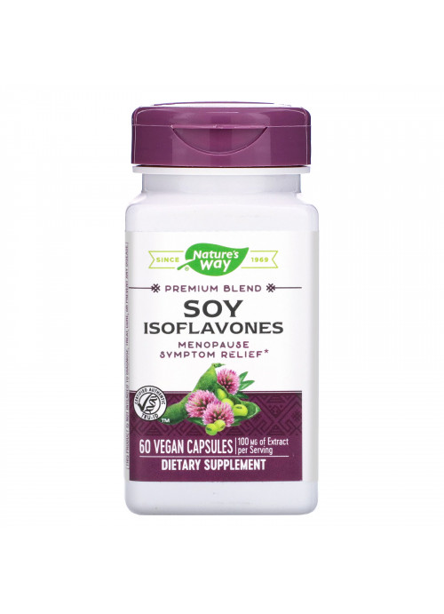 Nature's Way, Premium Blend, Soy Isoflavones, 100 mg, 60 Vegan Capsules