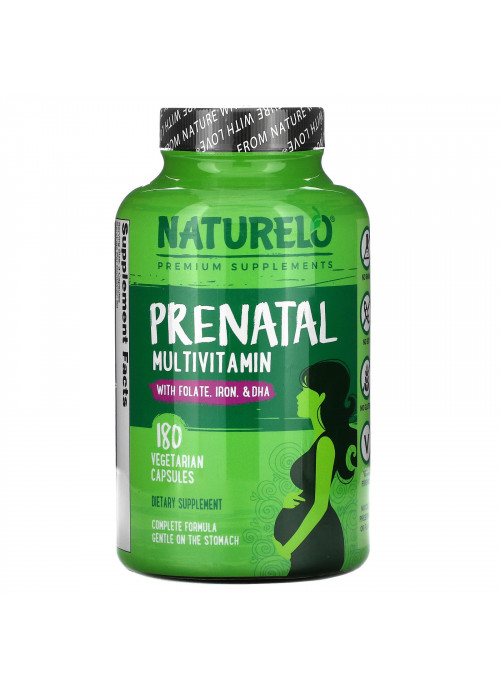 NATURELO, Prenatal Multivitamin, 180 Vegetarian Capsules