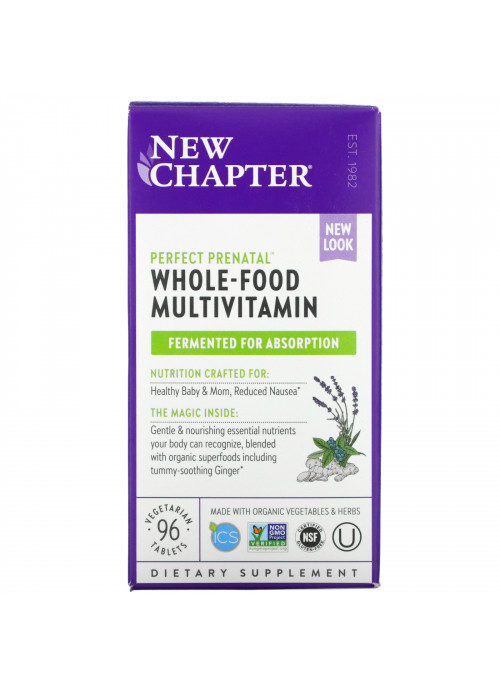 New Chapter, Perfect Prenatal, Multivitamin, 96 Vegetarian Tablets