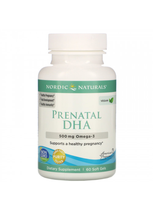 Nordic Naturals, Prenatal DHA, 500 mg, 60 Soft Gels