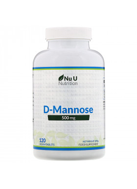 Nu U Nutrition, D-Mannose, 500 mg, 120 Vegan Tablets