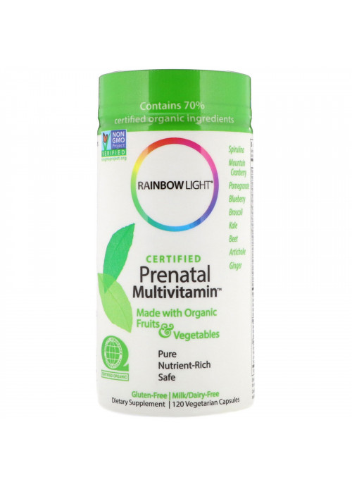 Rainbow Light, Certified Prenatal Multivitamin, 120 Vegetarian Capsules