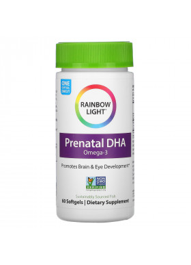 Rainbow Light, Prenatal DHA, Omega-3, 60 Softgels