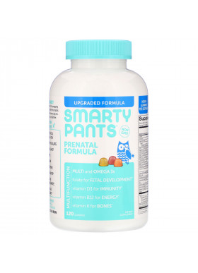 SmartyPants, Prenatal Formula, Lemon, Orange, and Strawberry Banana, 120 Gummies