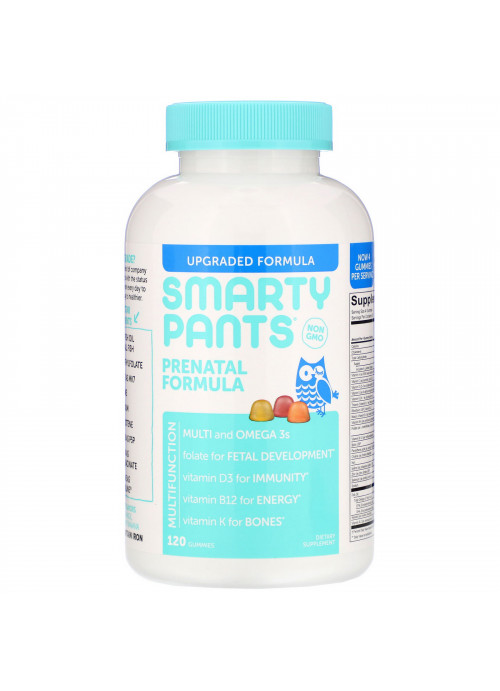 SmartyPants, Prenatal Formula, Lemon, Orange, and Strawberry Banana, 120 Gummies