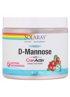 Solaray, D-Mannose with CranActin Powder, 2,000 mg, 8 oz (226 g)