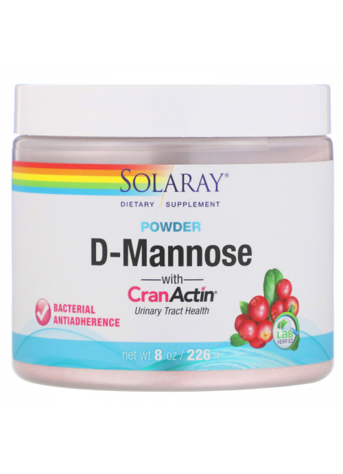 Solaray, D-Mannose with CranActin Powder, 2,000 mg, 8 oz (226 g)