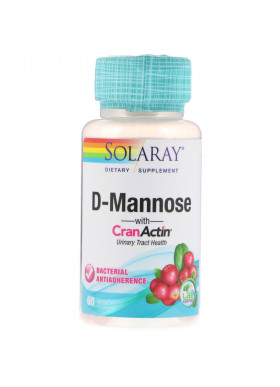 Solaray, D-Mannose with CranActin, Urinary Tract Health, 60 VegCaps